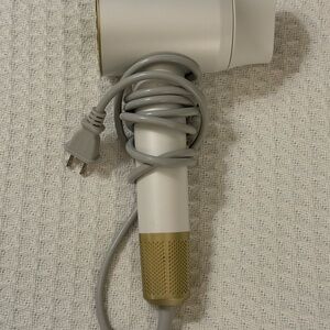 White and Gold Hair Dryer